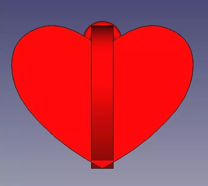 Intersecting hearts Free 3D print model_0