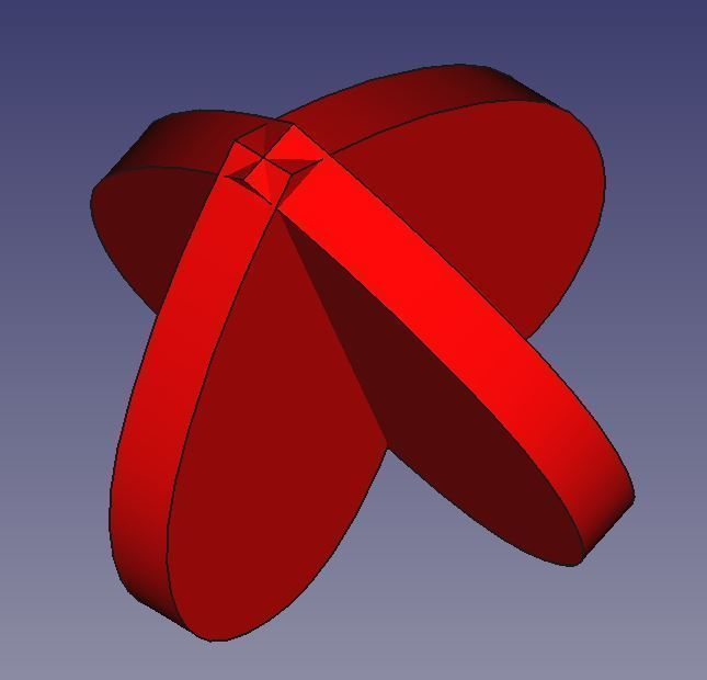 Intersecting hearts Free 3D print model_2