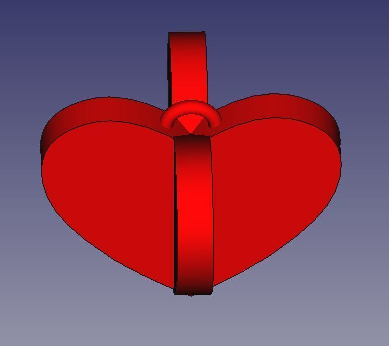 Intersecting hearts Free 3D print model_3