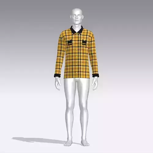 Shirt mannequin wearing plaid