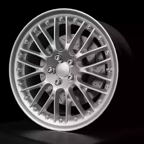Speedline - 2 Piece Wheels - Game Ready Low-poly 3D model
