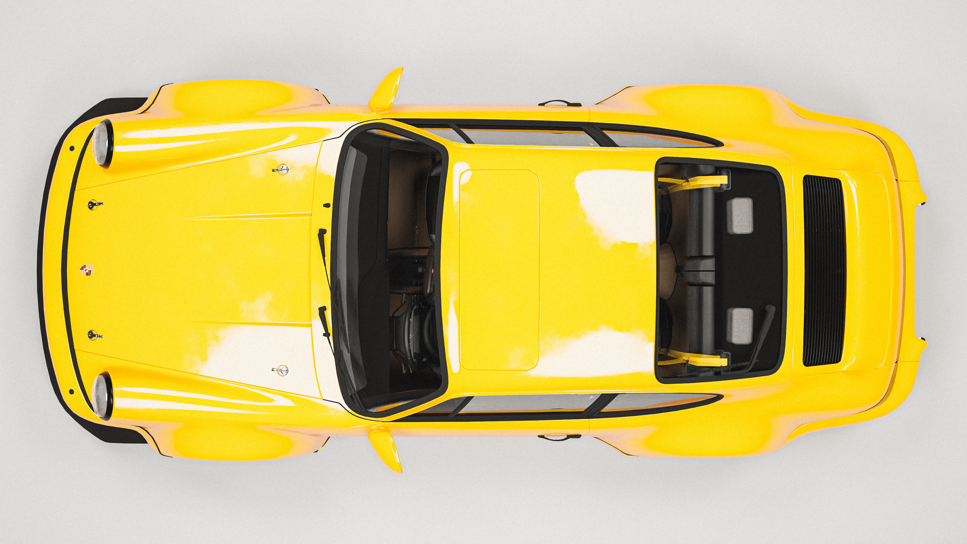 Porsche 964 Racing  Low-poly 3D model_12