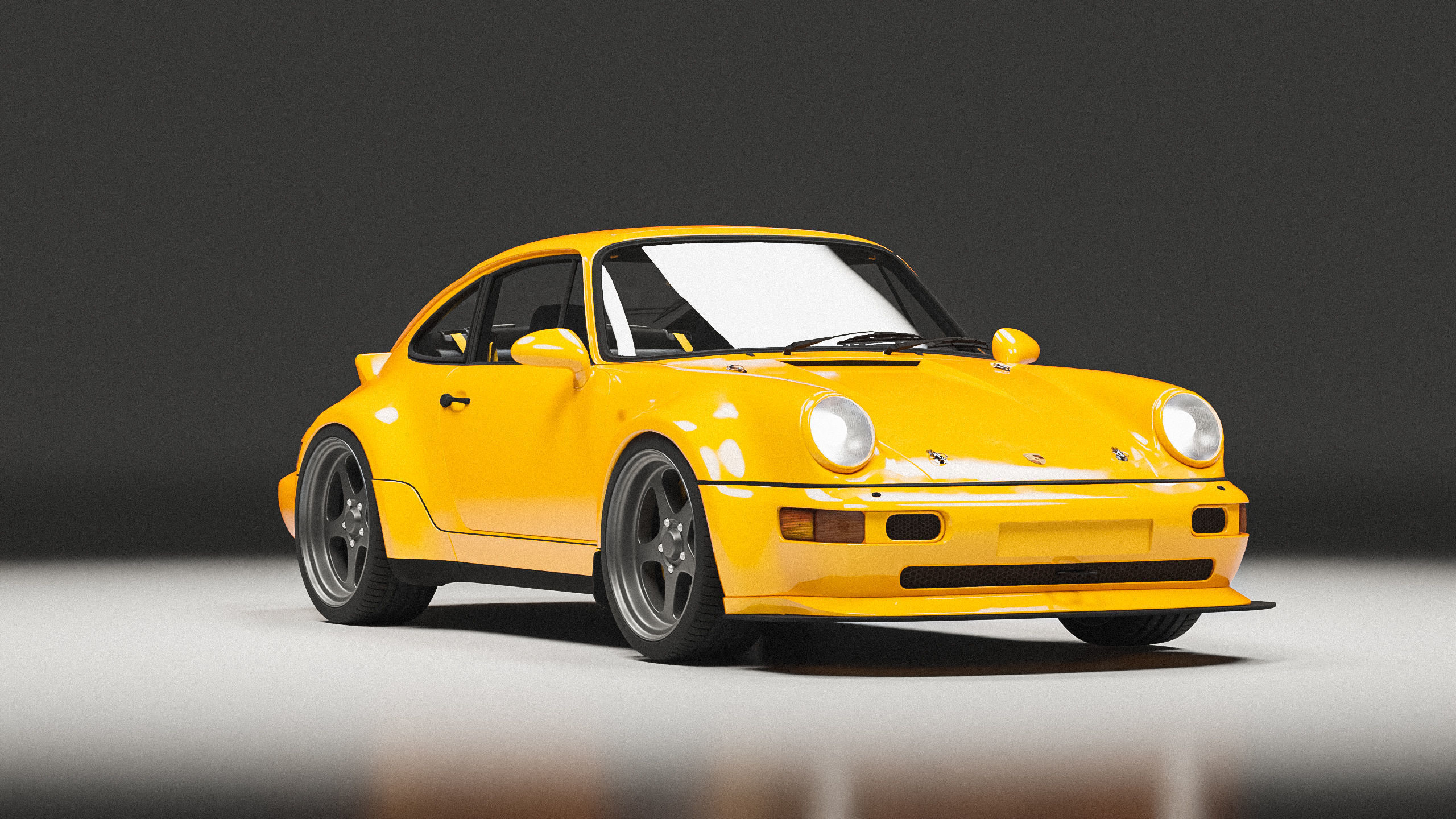 Porsche 964 Racing  Low-poly 3D model_6