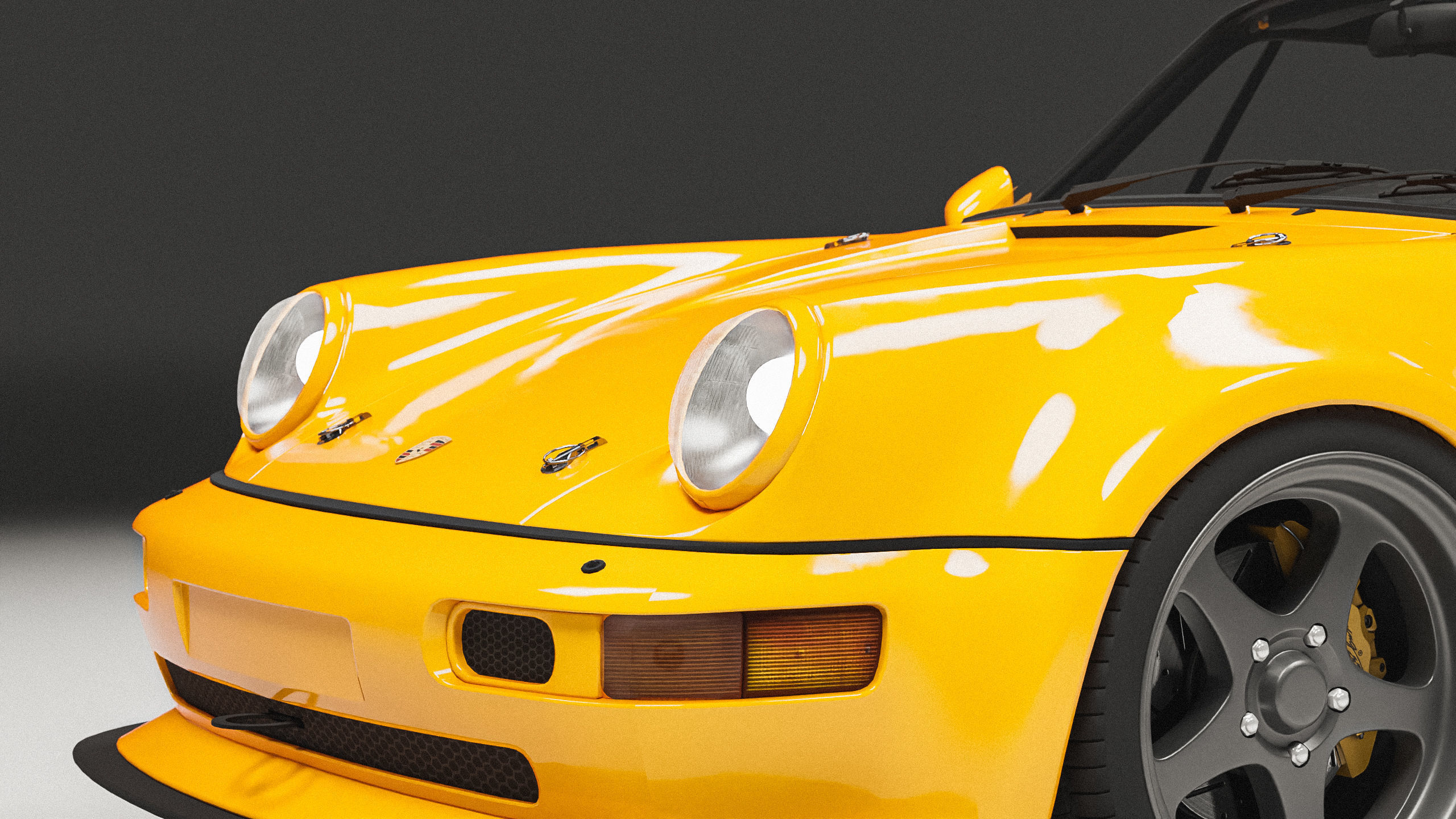 Porsche 964 Racing  Low-poly 3D model_9