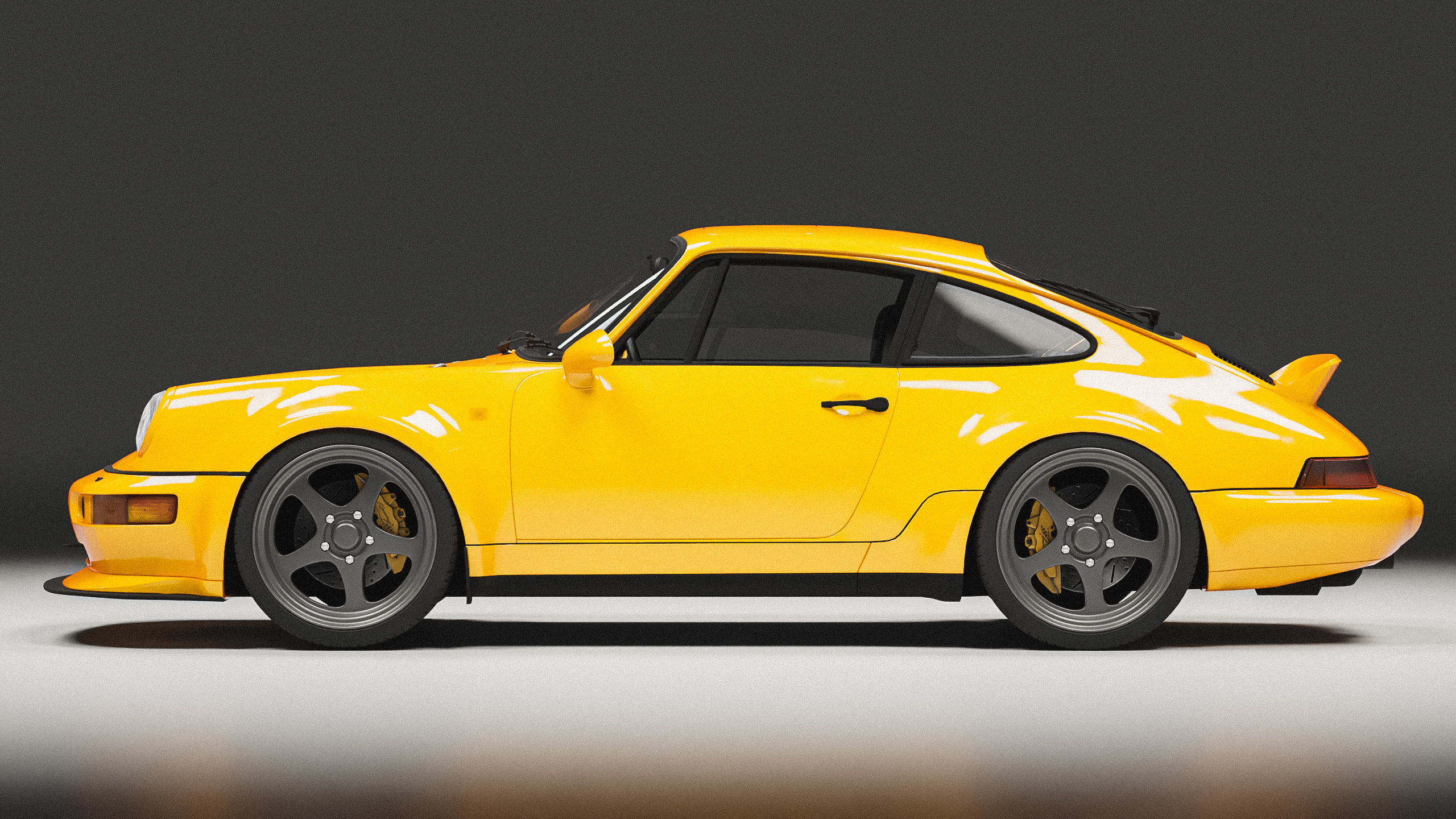 Porsche 964 Racing  Low-poly 3D model_2