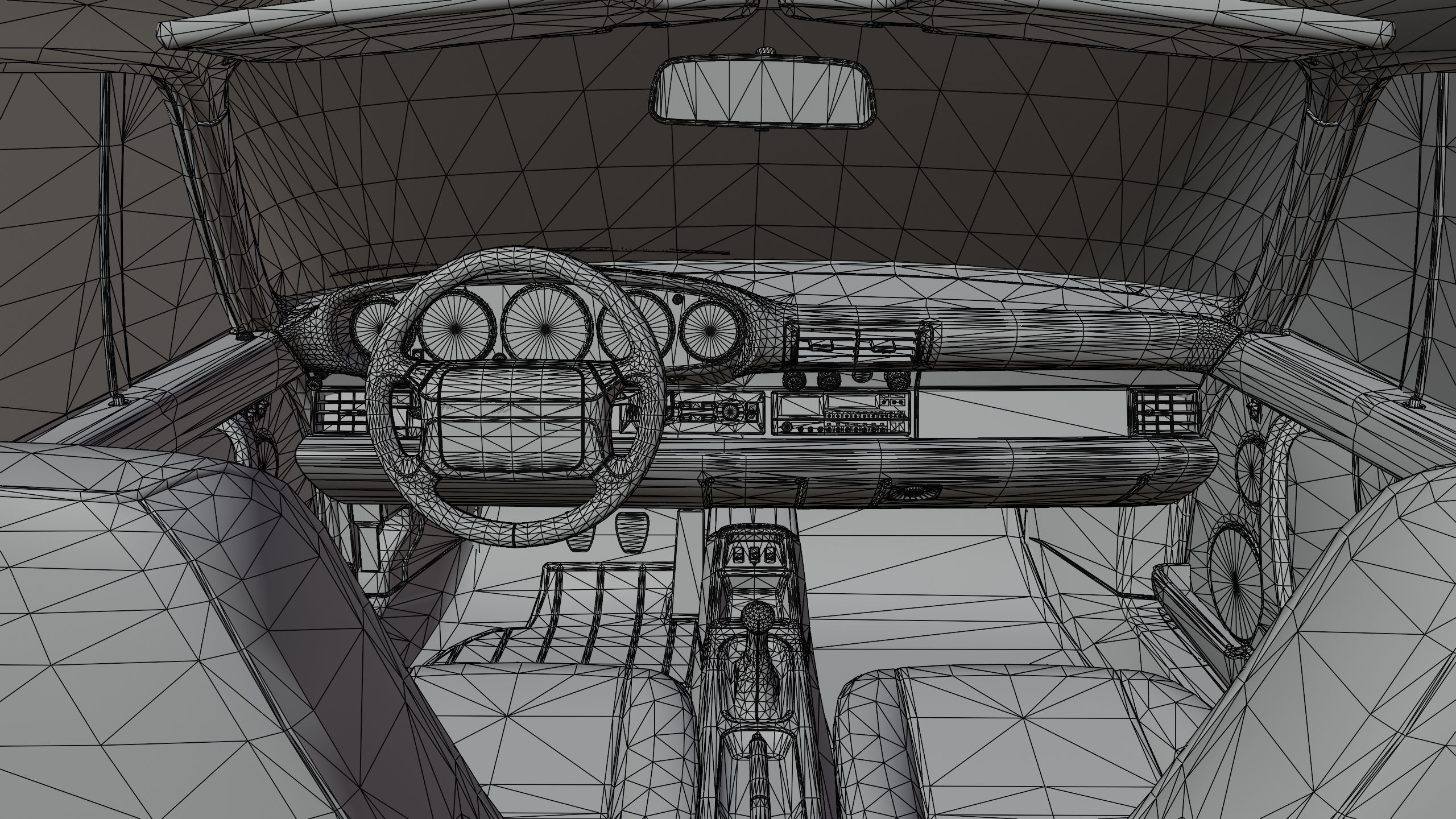 Porsche 964 Racing  Low-poly 3D model_14