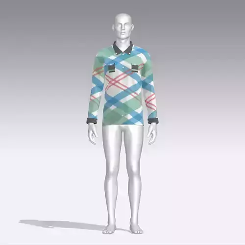 Shirt mannequin wearing plaid