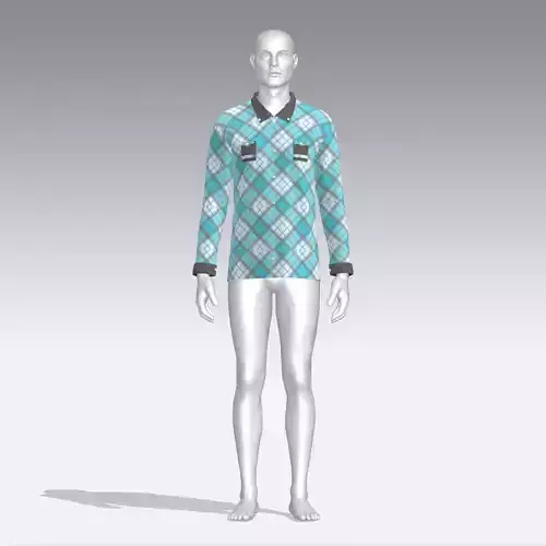 Shirt mannequin wearing plaid