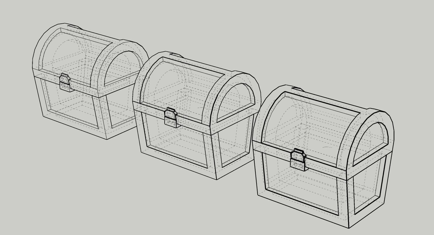 Chest Wood Boxes 3D model animated CGTrader
