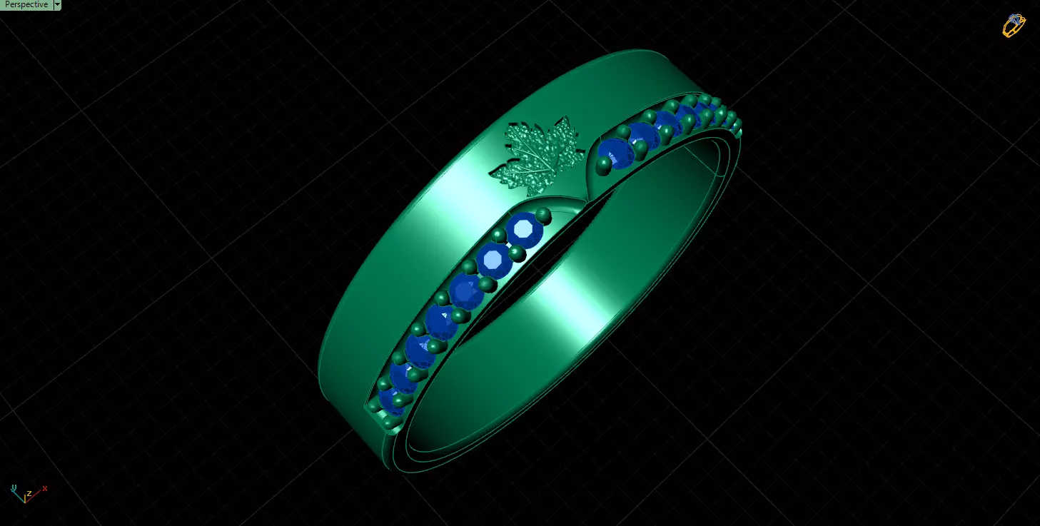 Wedding band sets for women and men 3D print model