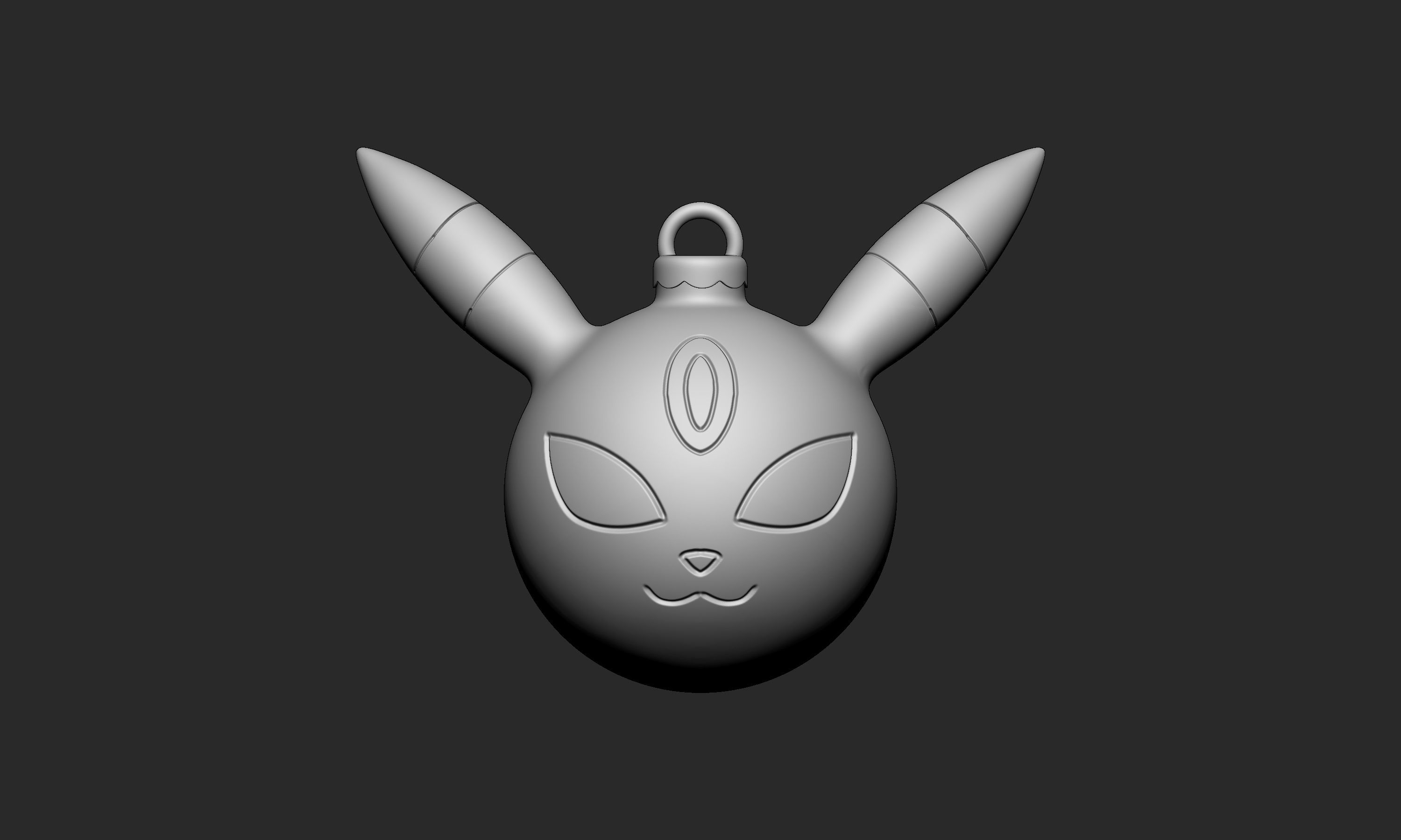 Pokemon - Christmas Ornament Umbreon 3D print model_4
