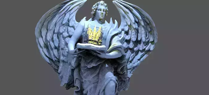 Crown Angel Statue 3 