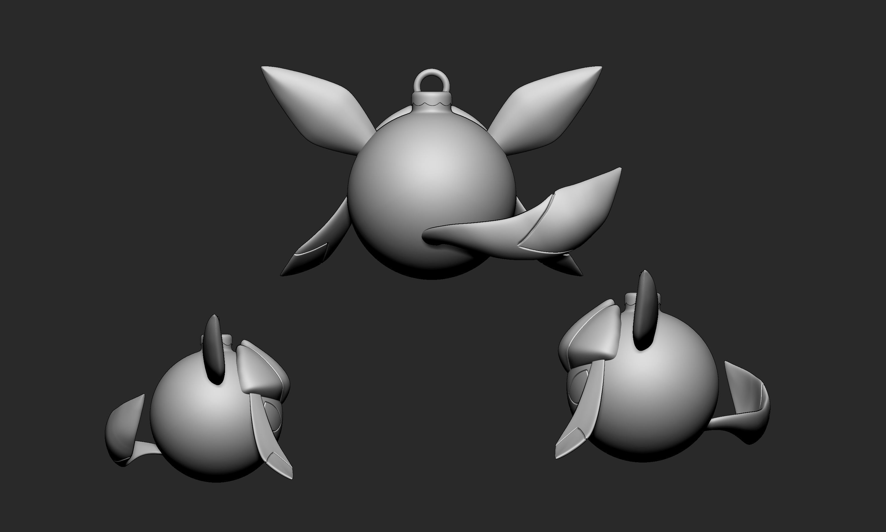 Pokemon - Christmas Ornament Glaceon 3D print model_6