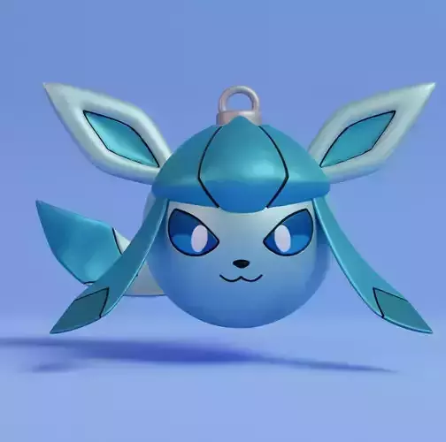 Pokemon - Christmas Ornament Glaceon 3D print model