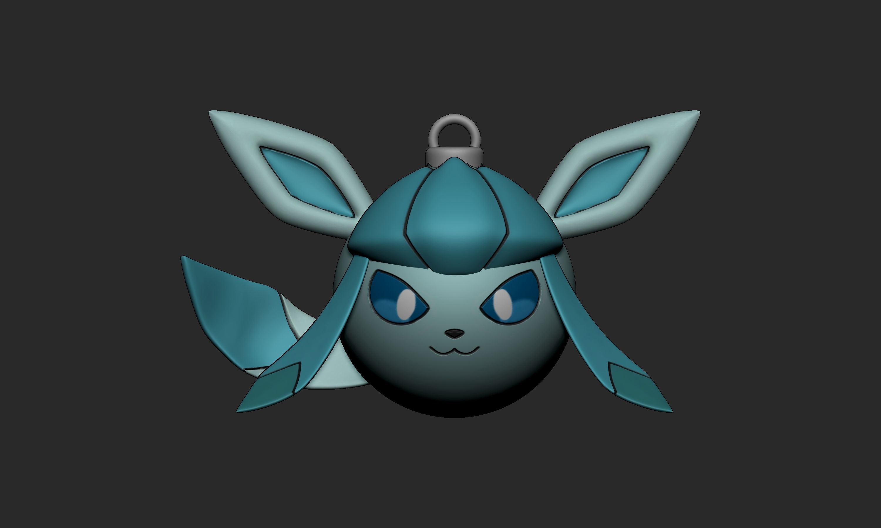 Pokemon - Christmas Ornament Glaceon 3D print model_1