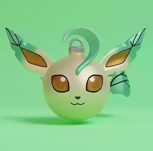 Pokemon - Christmas Ornament Leafeon  3D print model