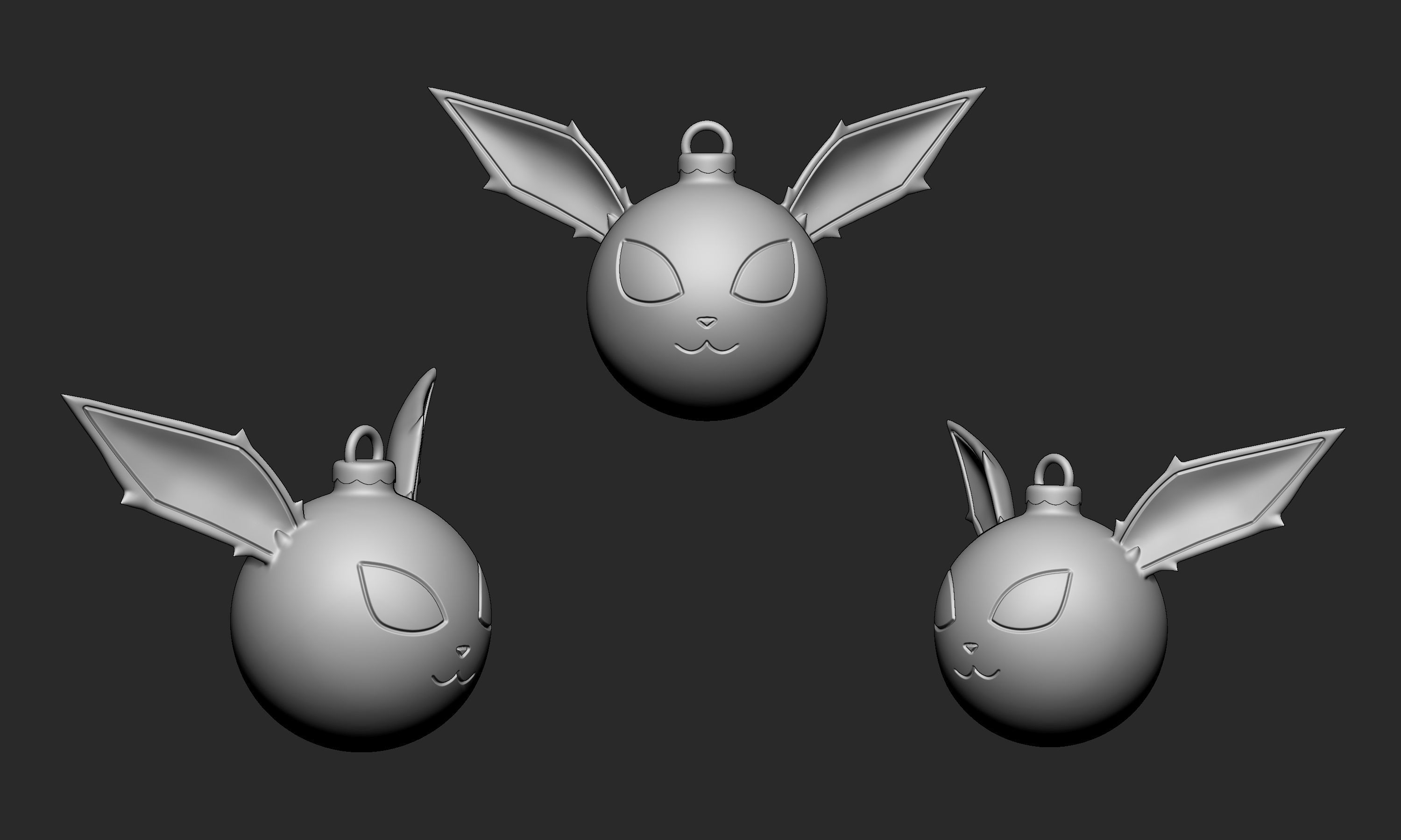 Pokemon - Christmas Ornament Jolteon 3D print model_5