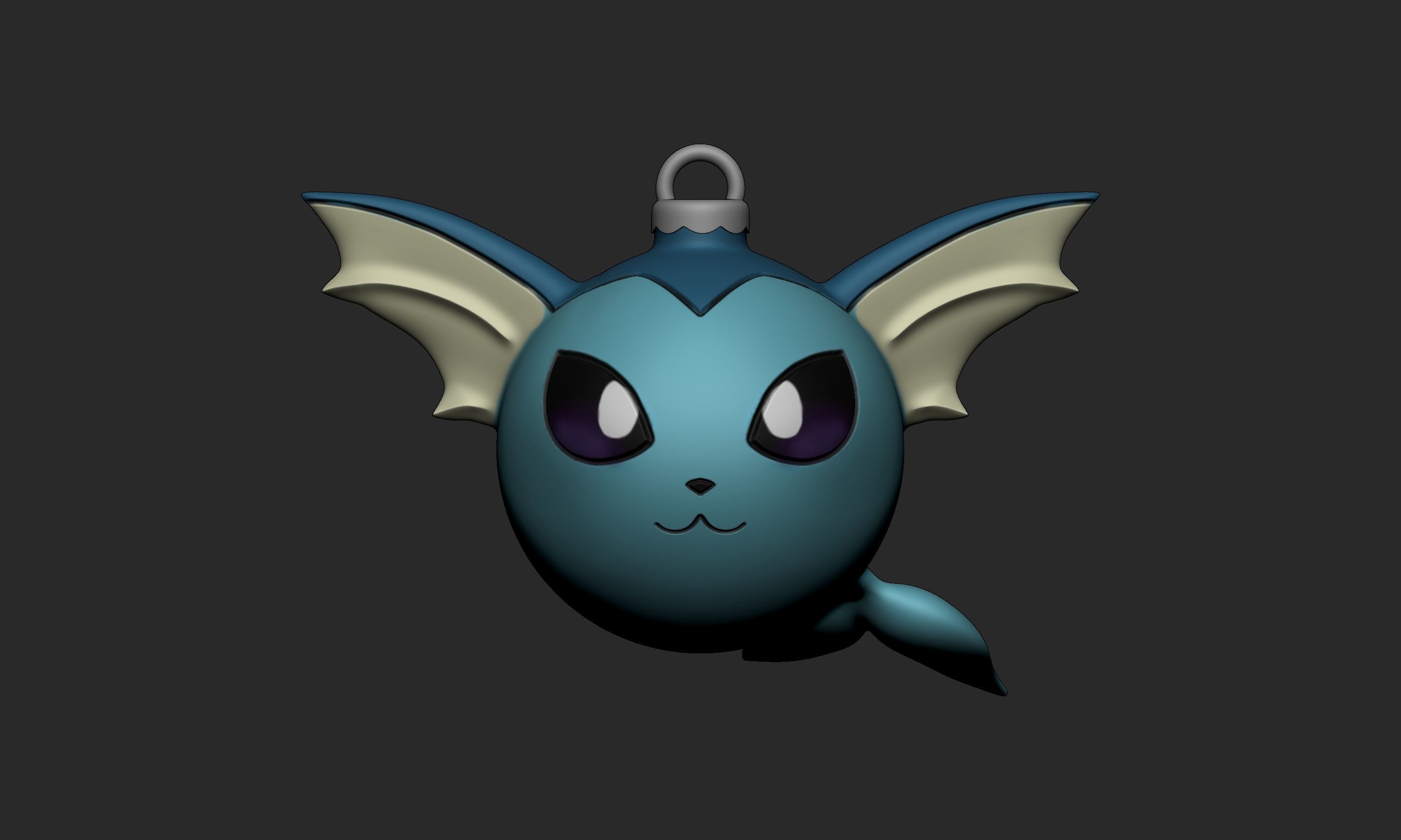 Pokemon - Christmas Ornament Vaporeon  3D print model_1