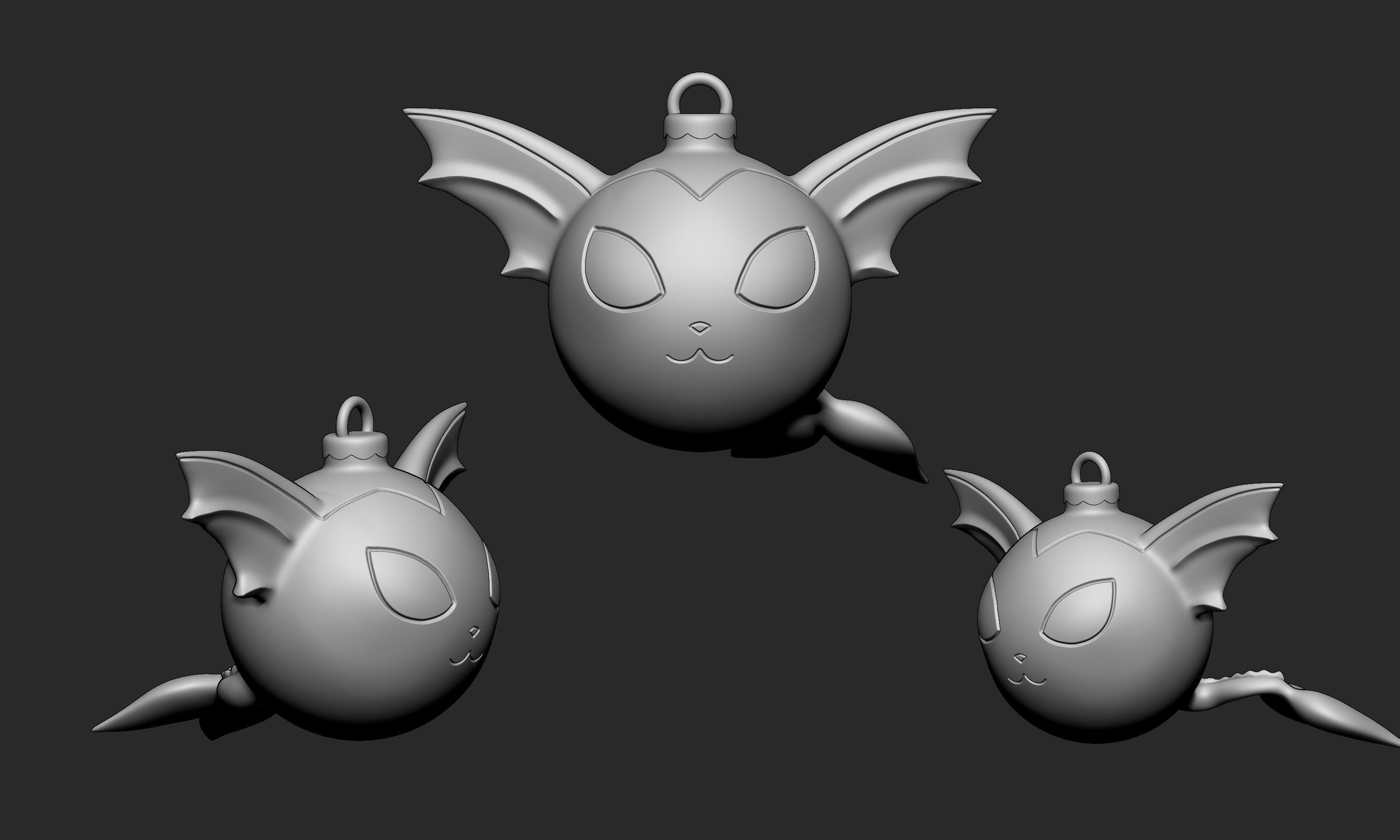 Pokemon - Christmas Ornament Vaporeon  3D print model_5