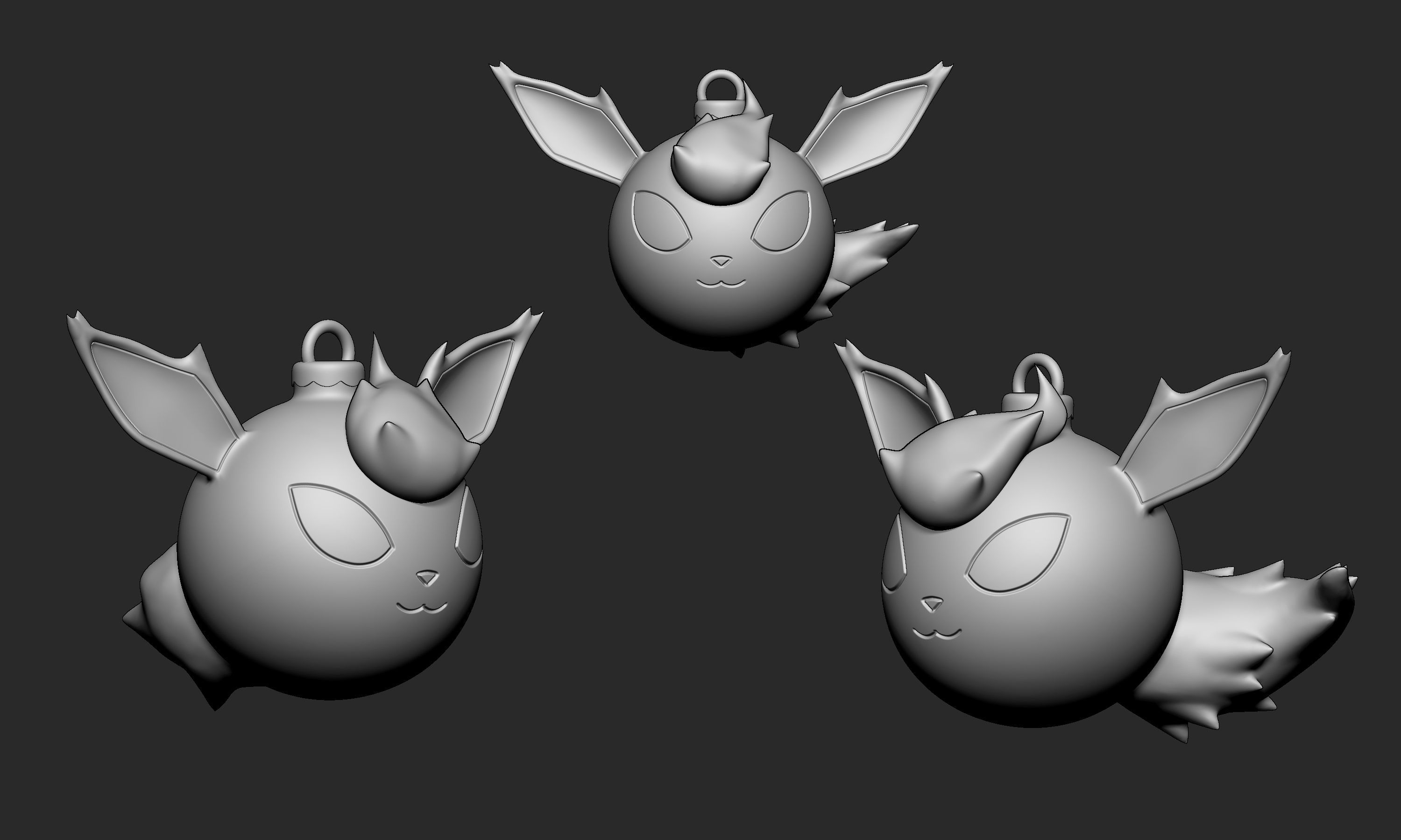 Pokemon - Christmas Ornament Flareon 3D print model_5