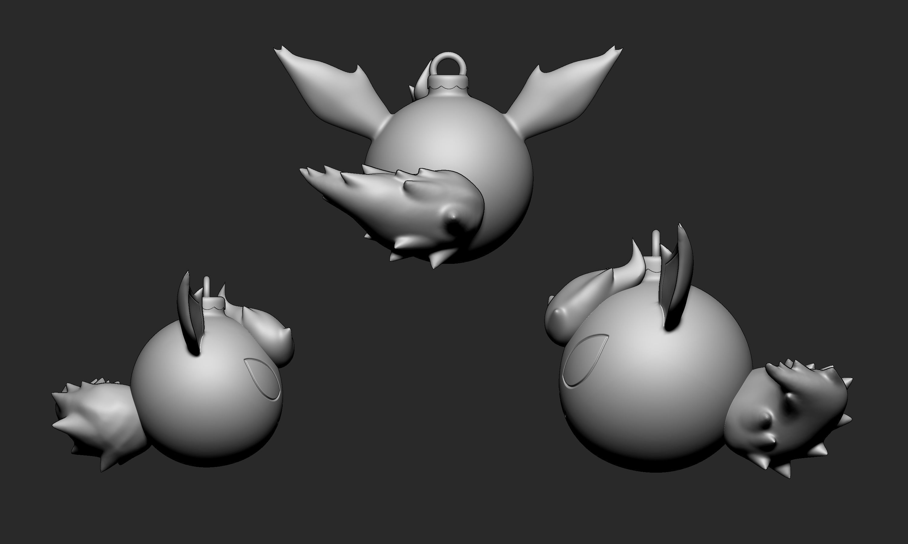 Pokemon - Christmas Ornament Flareon 3D print model_6