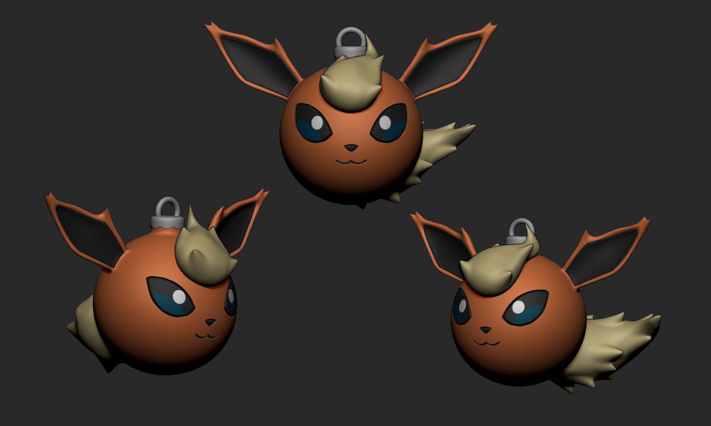 Pokemon - Christmas Ornament Flareon 3D print model_2
