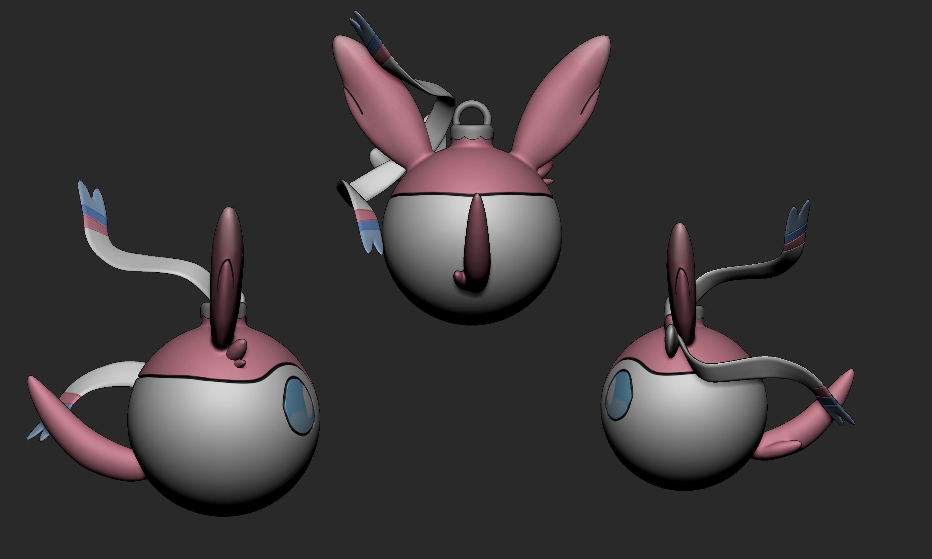 Pokemon - Christmas Ornament Sylveon 3D print model_3