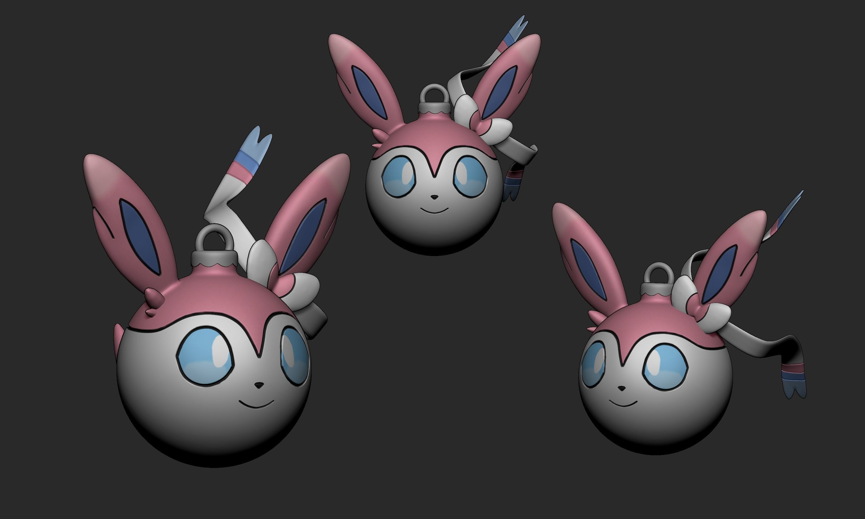 Pokemon - Christmas Ornament Sylveon 3D print model_2
