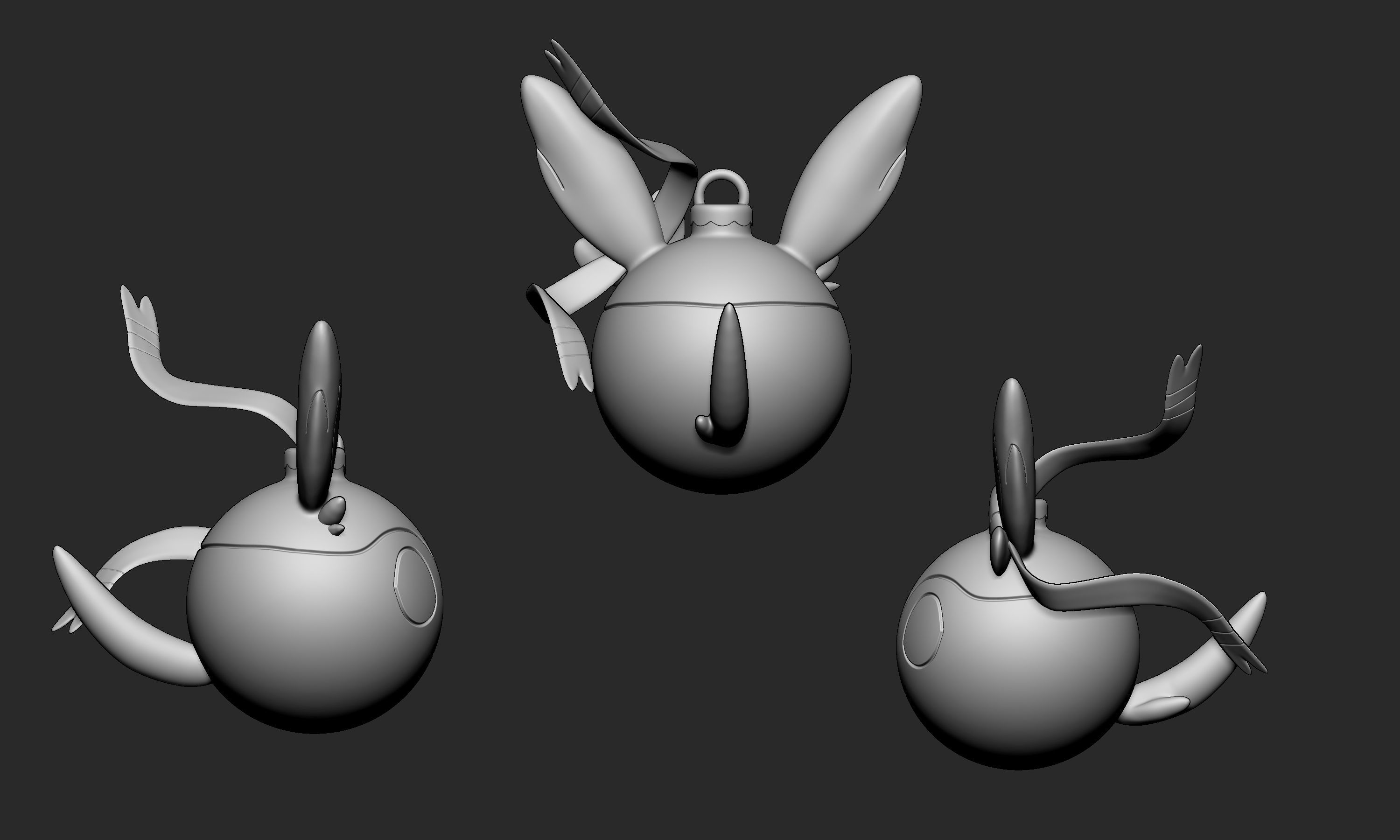 Pokemon - Christmas Ornament Sylveon 3D print model_6