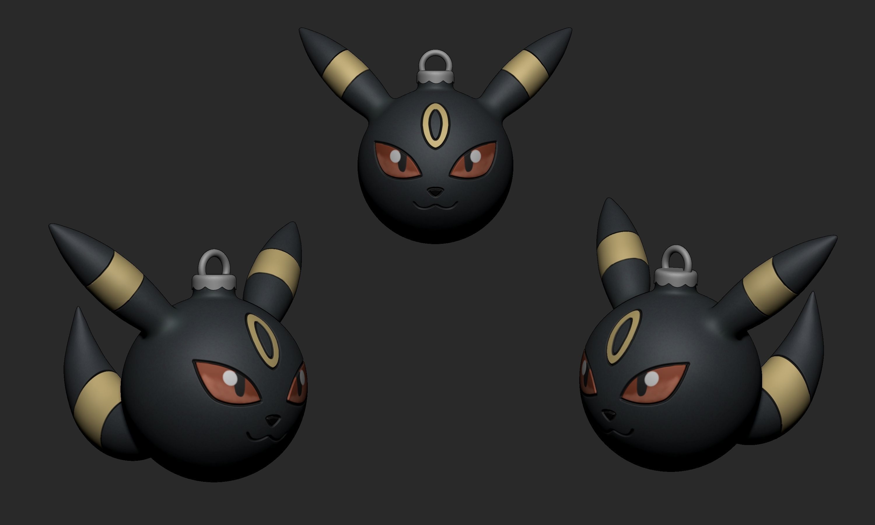 Pokemon - Christmas Ornament All Eeveelutions 3D print model_5