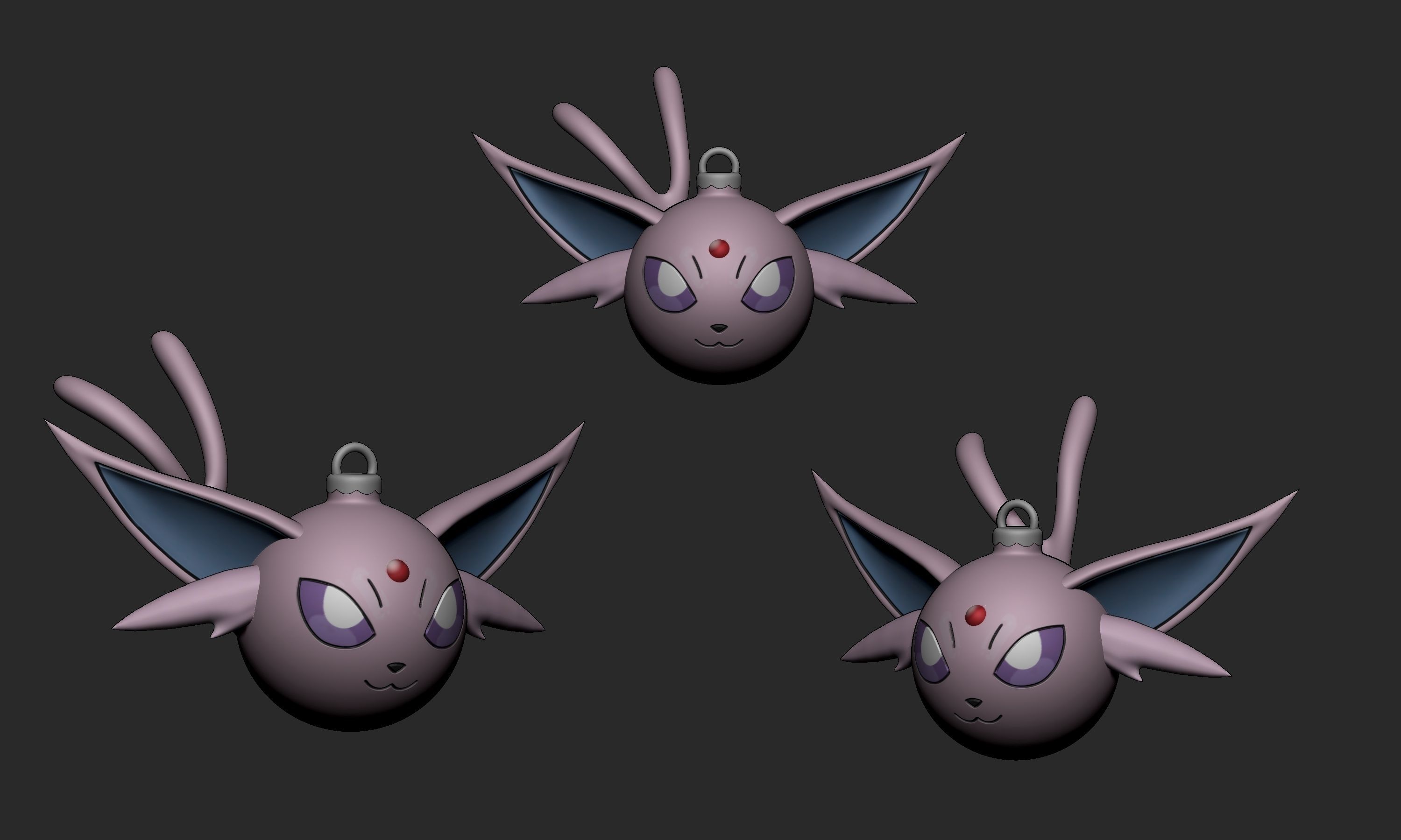 Pokemon - Christmas Ornament All Eeveelutions 3D print model_8