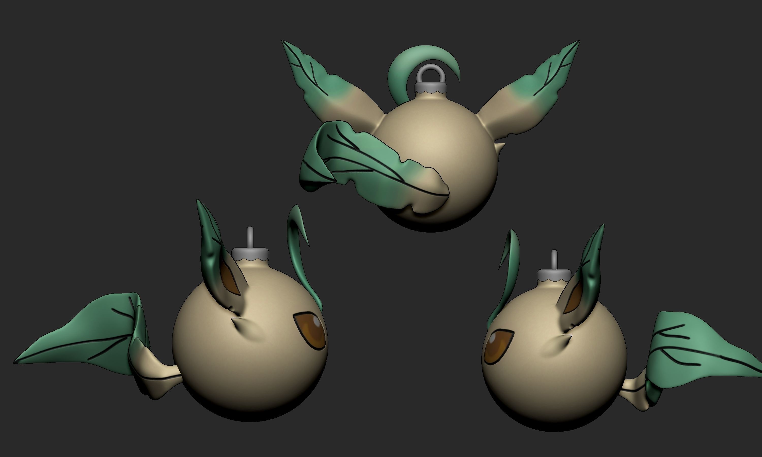 Pokemon - Christmas Ornament All Eeveelutions 3D print model_15