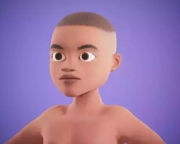 cartoon rigged  boy