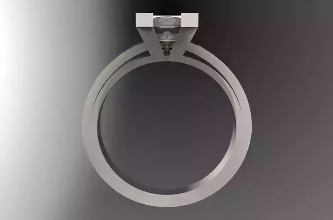 princess solitaire with diamonds gipsy setting