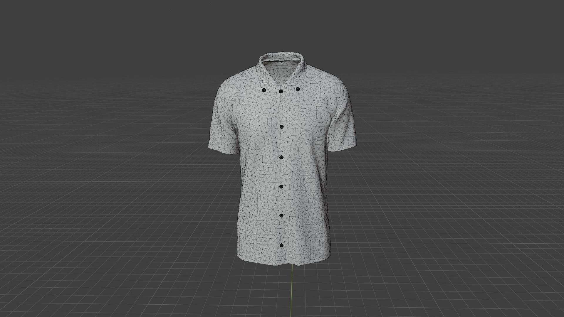 Shirt mannequin wearing plaid Low-poly 3D model_8