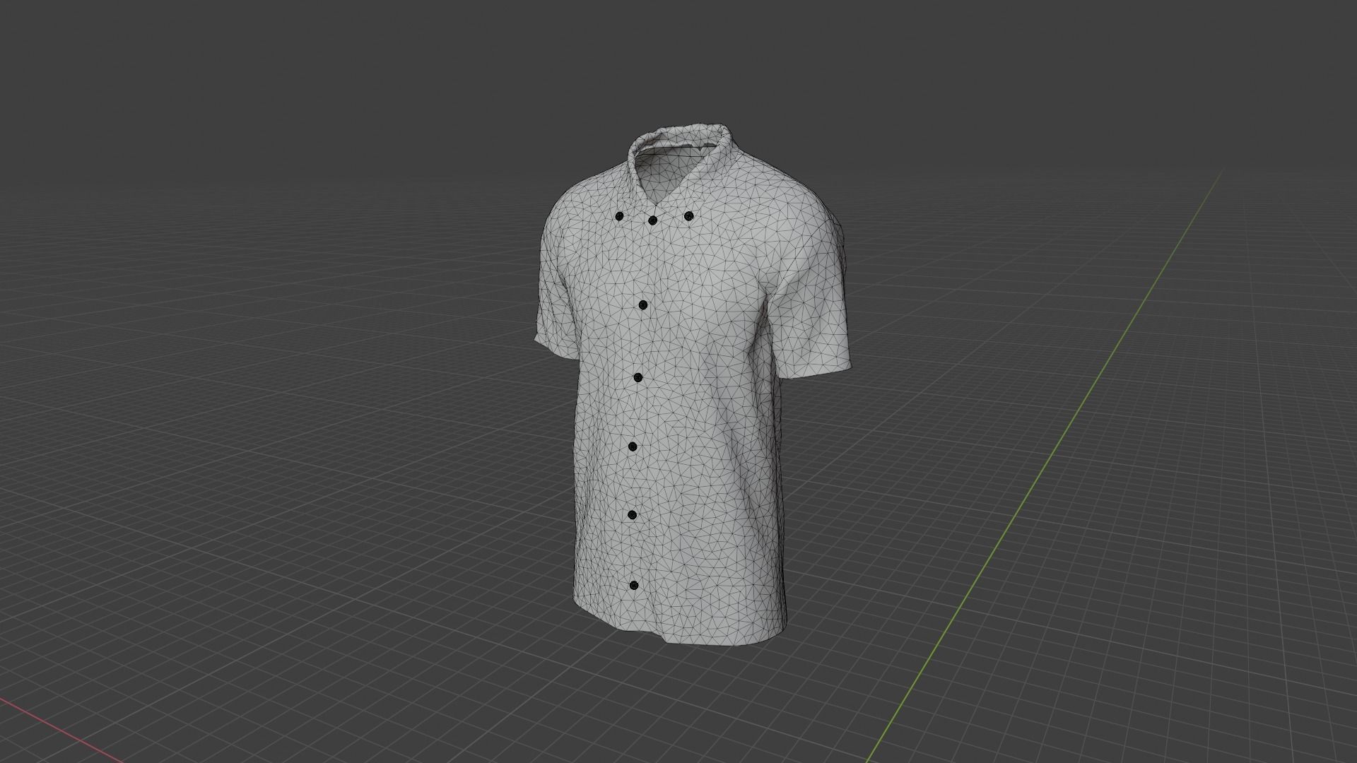 Shirt mannequin wearing plaid Low-poly 3D model_9
