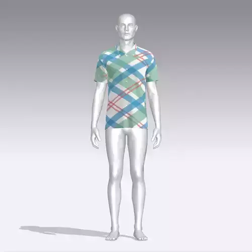 Shirt plaid on mannequin