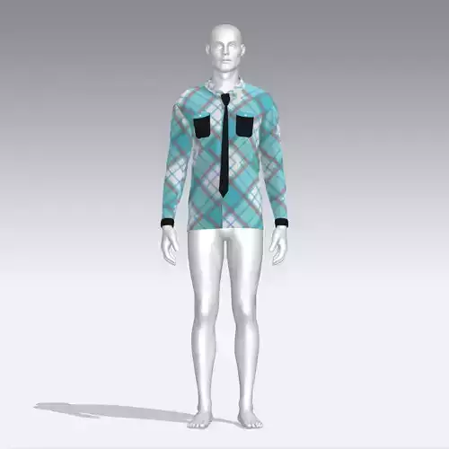 Shirt plaid mannequin