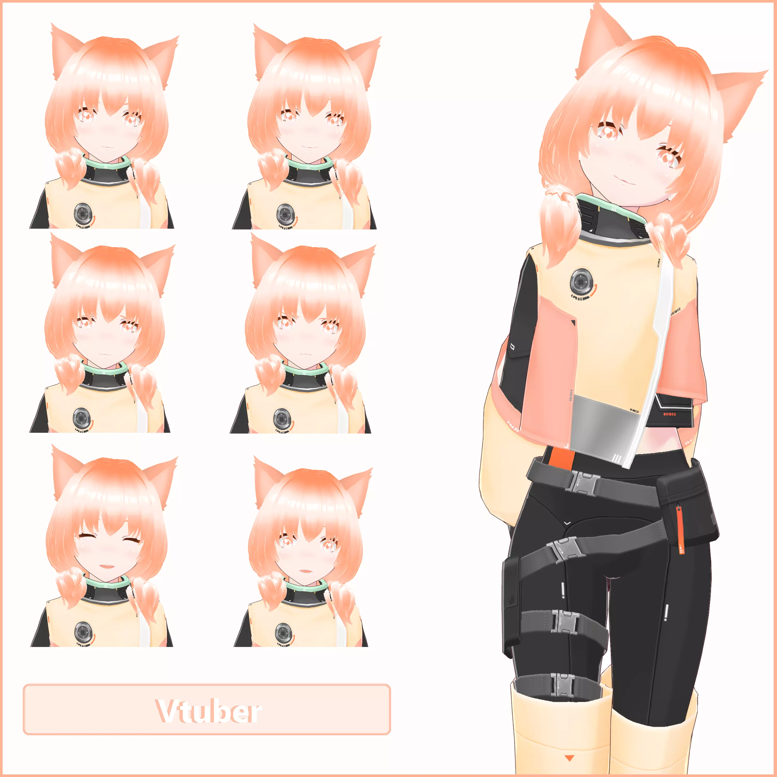 VTuber Low-poly 3D model_0