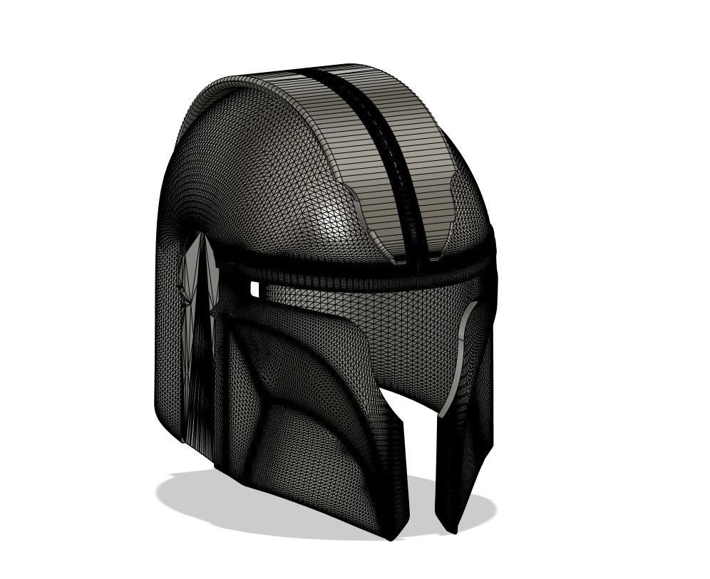Mandalorian Helmet V 3D print model_1