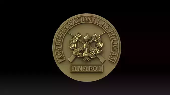 3D LOGO OF THE BOLIVIAN NATIONAL POLICE ACADEMY 3D print model
