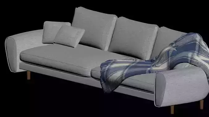 Sofa with planket
