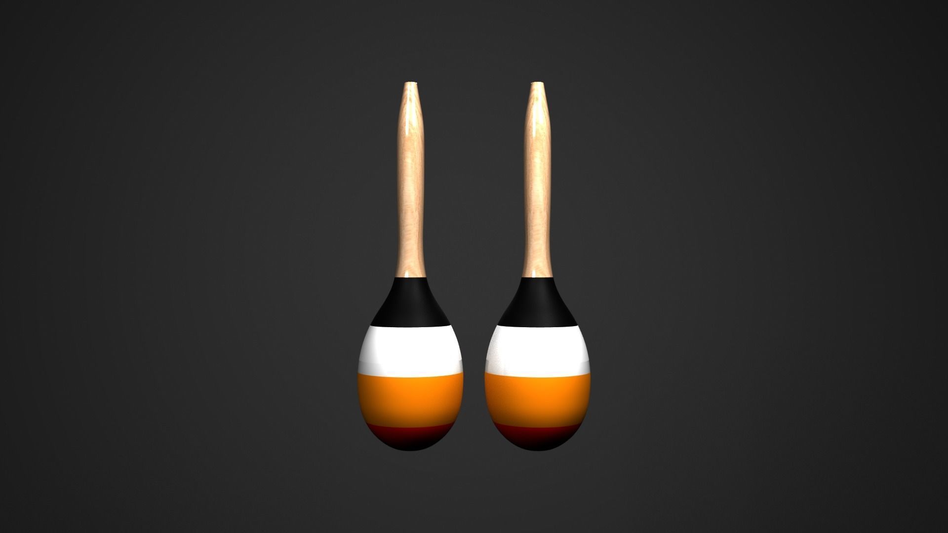 Maracas Percussion Instruments 3D model_3
