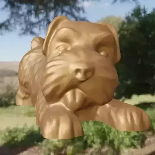 chien couche  Free 3D print model