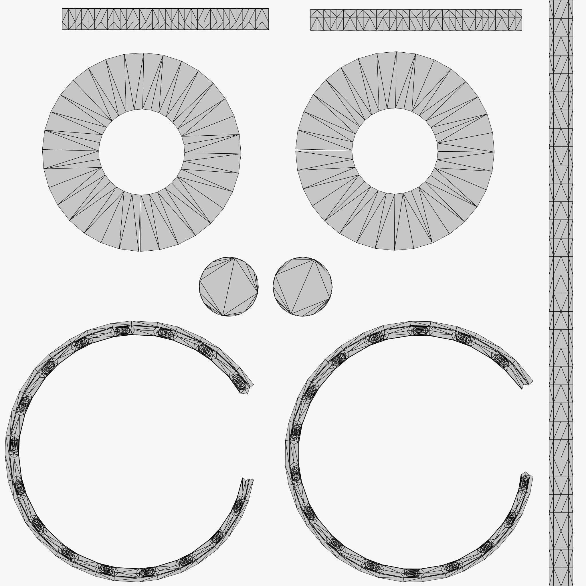 Metallic Coins Pack01 Low-poly 3D model_17