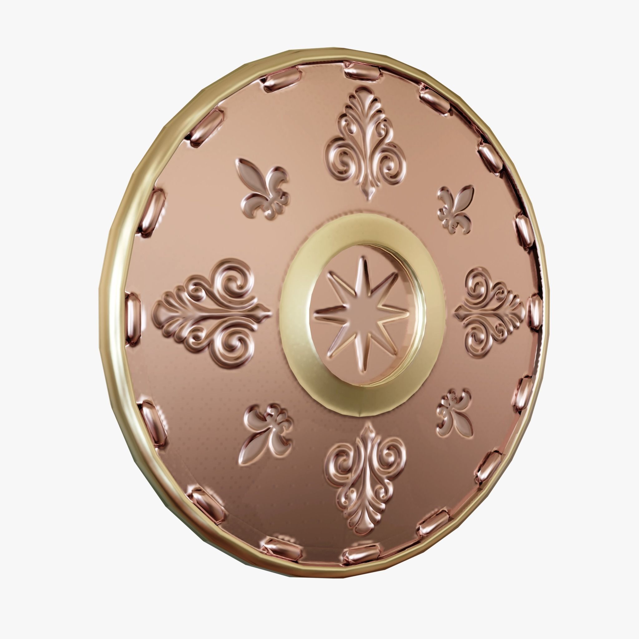 Metallic Coins Pack01 Low-poly 3D model_10