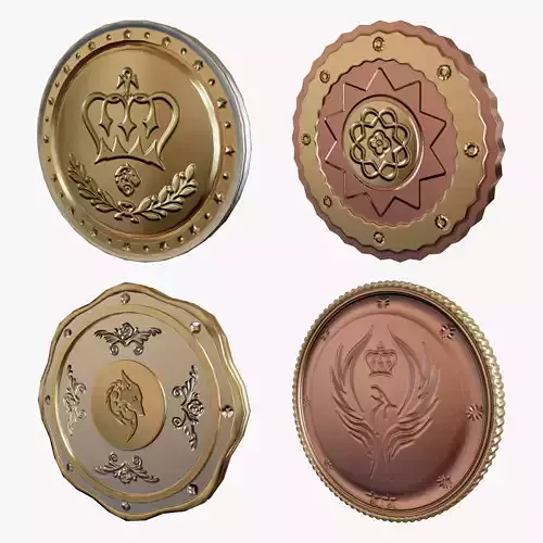 Metallic Coins Pack02