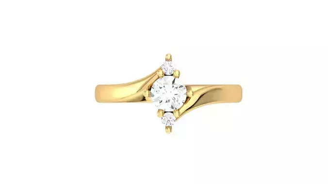 Solitaire Wedding Engagement Women Ring 