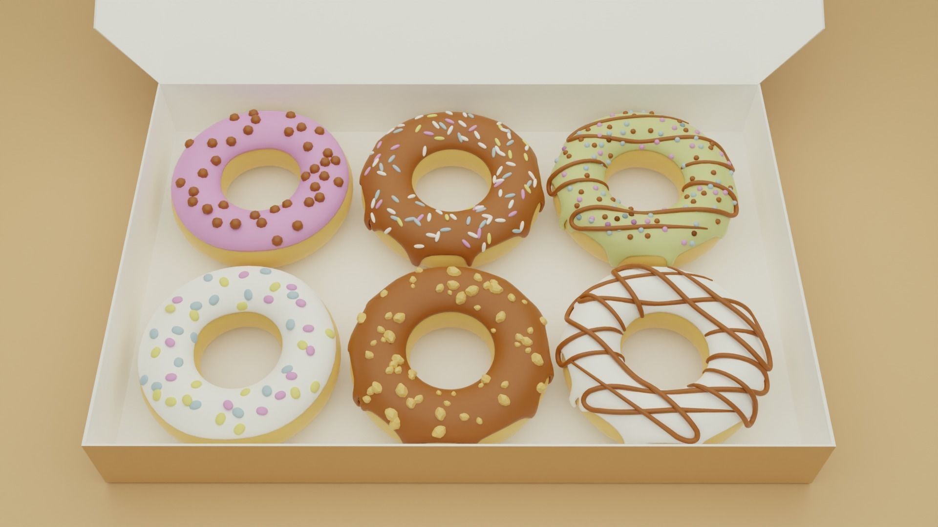 Doughnut 3D model_2