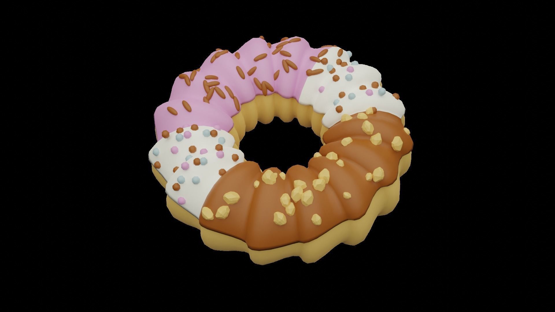 Doughnut 3D model_10